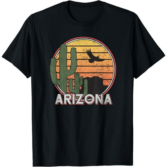 Arizona State Gift Souvenir | Retro Arizona Cactus T-Shirt