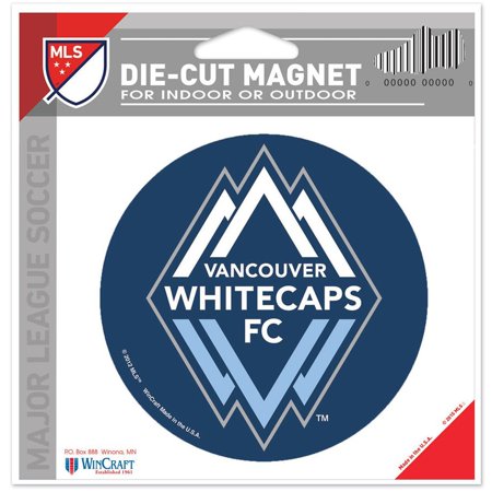 WinCraft Vancouver Whitecaps FC 5.5  x 5  Die-Cut Magnet