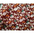 thumbnail image 4 of oneOone Silk Tabby Dark Red Fabric Cloud & Bird Cartoon Sewing Craft Projects Fabric Prints By Yard 42 Inch Wide, 4 of 4