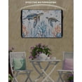 thumbnail image 6 of Outdoor TV Cover 52 to 55 Inch Weatherproof, Blue Coastal Ocean Waterproof TV Screen Protector for Outside Decor with Zipper and Pocket 52"L x 30"H , Sea Turtle Starfish Coral White, 6 of 7