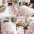 thumbnail image 5 of Area Rug for Living Room, Spring Reddish Brown Eucalyptus Non-Slip Indoor Large Carpet for Bedroom/Dining Room, Botanical Leaf Country Washable Low-Profile Rectangle Floor Runner Rugs - 6 x 9 Ft, 5 of 7