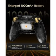 EasySMX D05 PC Controller - Enhanced Wireless Bluetooth Pro Controller with Charging Dock/Hall Sensor/RGB Lighting - No Stick Drift, No Dead Zone - Work for Windows PC, Android, Steam and Switch