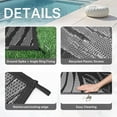 thumbnail image 5 of DEORAB 9'x12' Outdoor Rugs Patio Waterproof Outside Mat Reversible Plastic Camping Carpet,Black & Grey, 5 of 9