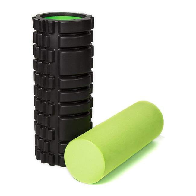 2 in1 Foam Roller Deep Tissue Exercise Point Trigger Grid Massage Ball Physio 