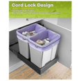 thumbnail image 4 of 6Pc Garbage Can Bands Cord Lord Adjustable Large Trash Can Rubber Bands Fits 8-33 Gallon Trash Cans, 4 of 5