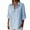 Z02_Light Blue, variant on tklpehg Cotton 3/4 Sleeve Shirts for Women Fall Clothes Womens Tops Solid Color Loose Mid Length Three Quarter Sleeve Tops Round Neck Three Quarter Sleeve Cotton Tops White S