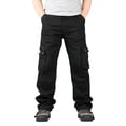 thumbnail image 1 of toraway Summer Men Cargo Pants Jeans Pockets Drawstring Size Plus Mens Webbing Pants Casual Pants All Cotton Loose Plus Large Cargo Pants Mens Pants XXXXL/42, 1 of 4