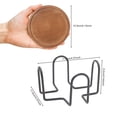 thumbnail image 6 of 5-Piece Set of Natural Wood Beverage Coasters with Storage Holder | Rustic Tabletop Decor for Contemporary Homes, Protective Surface Coverings for Drinks, Perfect for Holiday Gatherings, 6 of 6