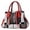Red, variant on Women's Designer Woven Handbag, PU Leather Top-Handle Purse with RFID Blocking, Large Capacity Crossbody Shoulder Bag, Elegant Satchel Tote for Work, Travel, and Gifts