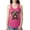 Raspberry, variant on My Favorite Breed is The One In Need | Colorful Labrador Dog | Dean Russo Art Animal Lover Ladies Racerback Sleeveless Top, Hot Pink, M