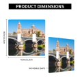 thumbnail image 3 of PAYOHTO Toggle Light Switch Wall Plate Salamanca, Spain Double Switch Cover Standard Size 2-Gang 4.50" x 4.5" Unbreakable Polycarbonate Thermoplastic, 3 of 6