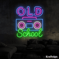 thumbnail image 3 of Craftnamesign Old School Neon Sign, Old School Style Decor, Bar Club Decor, 3 of 4