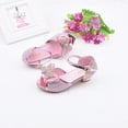 thumbnail image 3 of Rbaofujie Dress Up Shoes for Little Girls Toddler Kids Girls Pearl Butterfly-Knot Crystal Single Princess Baby Boy Shoes Pink, 3 of 8