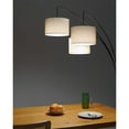 thumbnail image 6 of Brightech Trilage 9.5W LED Bulb 3 Lights with Shades Arc Floor Lamp, Black, 6 of 9
