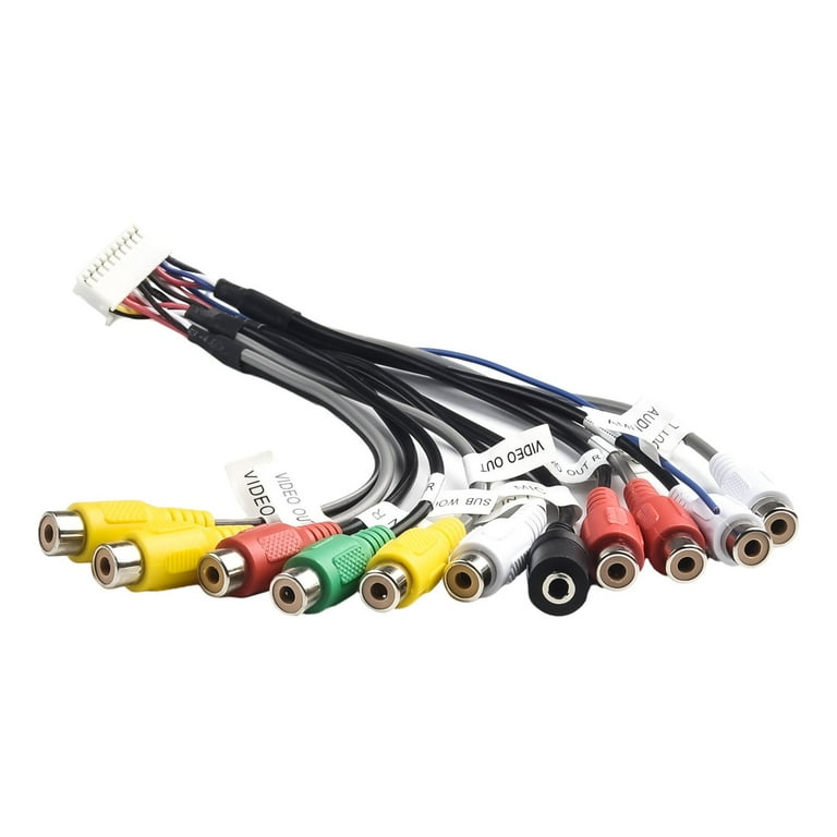 Replacement 18-Pin Connector Cable For Pre-Amp/Video AV Input Output & Camera