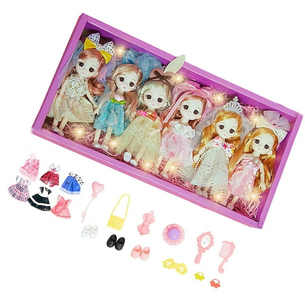 Conjunto de muñecas de princesa, figuras de princesas con ropa para ...