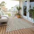 thumbnail image 6 of Addison Rugs Chantille Indoor/Outdoor Transitional Geometric Taupe Washable Rectangle Rug, 3' x 5', 6 of 6