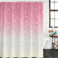 thumbnail image 2 of Pink Ombre Ocean Waves Bathroom Shower Curtains with 12 Hooks Polyester Waterproof Shower Curtain for Stalls and Bathtubs Summer Sea Coastal Decorative Bathroom Privacy Curtain 72x96 Inches, 2 of 9