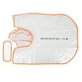 thumbnail image 1 of PU transparente borde naranja mascota impermeable impermeable con capucha capa de lluvia chaqueta ropa para perros gatos, 1 of 8