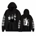 thumbnail image 4 of Satoru Gojo hoodie casual pocket hooded sweatshirt spring clothes black and white, 4 of 8