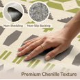 thumbnail image 6 of ODIKA 9'x12' Washable Area Rug Non-Shedding, Easy Care Olive Geometric Decorative Design Contemporary with Taupe Accents for Master Suite, California King, Under Bed, 6 of 7