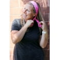 thumbnail image 5 of Kenz Laurenz Tie Back Headband Moisture Wicking Athletic Sports Head Band Blue, 5 of 7