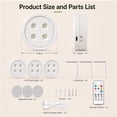 thumbnail image 6 of Alficedo Rechargeable Full Spectrum LED Grow Light with Timer Remote & Stepless Dimming, Magnetic Mount for Indoor Shelf Greenhouse, 3Pack, 6 of 11