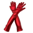 thumbnail image 4 of MESSUEN Leather Gloves Elbow Length Gloves Wedding Gloves Carnival Party Long Gloves Womens Winter Gloves Women Gloves Red 2 One Size, 4 of 5
