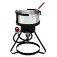 thumbnail image 3 of 13*32inch Four-Piece Set, Black Round Iron Stove Frame, Silver Aluminum 30qt Turkey Pot 10qt Fish Pot, Gas Fryer, 3 of 58