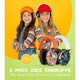 thumbnail image 2 of PROHEAR 032 2 Pack Kids Ear Protection, NRR 25dB Childrens Earmuffs, Adjustable Headband Safety Ear Muffs for Sports Events, Concerts, Airports - Orange & White, 2 of 8