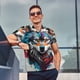thumbnail image 4 of Fotbe Tie-Dye Wolf Head Camiseta Polo de Golf para Hombre con Estampado – Camisa Deportiva Transpirable con Cuello Abotonado-XX-Large, 4 of 6