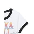 thumbnail image 3 of Rock & Roll Hall of Fame Girls Short Sleeve Ringer Graphic Tee, Sizes 4-16, 3 of 3