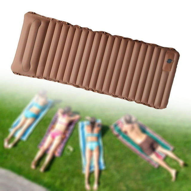 Cama inflable Sharpla colchón de aire para Camping almohadilla inflable Marrón y gris