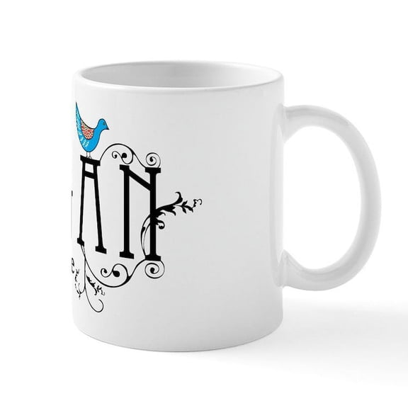 CafePress - Vegan For Life Mug - 11 oz Ceramic Mug - Novelty Coffee Tea Cup