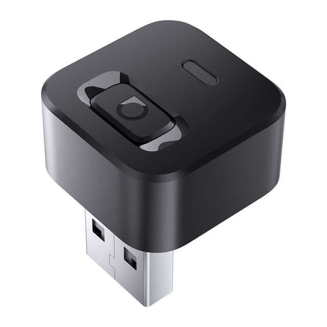 Ottocast Mini Dot Adaptador Inalámbrico para CarPlay Android Auto, Dongle de Auto 2en1, USB Plug & Play, C/botón de Desconexión