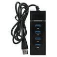 thumbnail image 2 of Hub USB 2.0, Adaptateur Multiport USB 4 Ports 480Mbps Stable avec Indicateur LED pour PC, 2 of 7