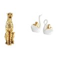 thumbnail image 1 of Figura de cisne, escultura de animal, centro de mesa decorativo, artesanía, adorno de mesa para oficina, decoración del hogar, estantería de entrada, 1 of 8