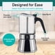 thumbnail image 3 of Moka Pot Coffee Gator, 4 tazas, 200 ml, acero inoxidable, 3 of 9
