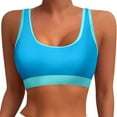 thumbnail image 1 of Women's Sports Bra Bikini Tops Racerback Swimwear Set Padded Crop Top Bathing Suits for Active, 1 of 4