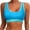 Blue, variant on Women's Sports Bra Bikini Tops Racerback Swim Top Neck Bathing Suits Top Padded Crop Tops Swimsuit Double Layer Fabric Removable Paddings