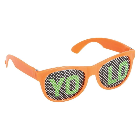 Fun Sayings Pinhole Glasses Orange 1Pc - Apparel Accessories - 1 Piece