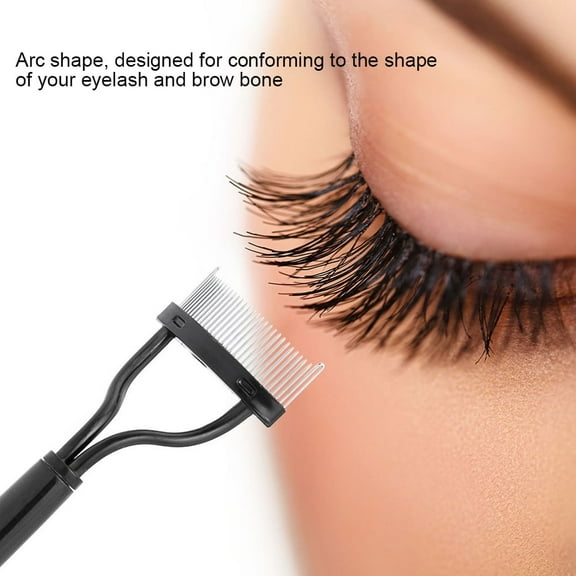 Eyelash Comb Metal Teeth, Eyelash Comb, Steel Needle Mascara Eyebrow Brush Eyelash Comb Separator, For Actor For Women
