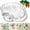 1, variant on Glass Shell Dumpling Tray with Sauce Plate Snack Dessert, Elegant Shell-Shaped Glass Serving Tray with Sauce Plate for Dumplings, Sushi, Fruit, Exquisitely Handcrafted,1