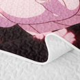 thumbnail image 5 of Manfei Kawaii Ocean Axolotl Twin Quilt Set,Pink Japanese Sakura Twin Coverlet Set,2 Pieces,1 Bedspread and 1 Pillowcase, 5 of 7