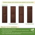 thumbnail image 7 of YYAo Plantation Shutters with Premium Board and Batten, Shutter with Easy Mount for Farmhouse, Home Office, Living Room, Bedroom, Red(14"*31"), 7 of 7