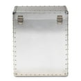 thumbnail image 6 of Bowery Hill 2-Drawer Mid-Century Metal Accent Storage Chest in Silver, 6 of 11