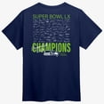 thumbnail image 3 of Men's Fanatics College Navy Seattle Seahawks Super Bowl LX Champions Autograph Signing Roster T-Shirt, 3 of 3