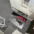 thumbnail image 6 of Ottomanson Coca-Cola Vintage Non-Slip Rubberback 3x5 Machine Washable Area Rug, 3'3" x 5', Black/Red, 6 of 7