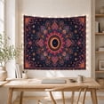 thumbnail image 5 of Celestial Mandala with Eclipse Moon and Stars, Mystical Boho for Astrology Fans, Celestial Wall Art, Housewarming Gift, Tapestry Wall Hanging for Meditation Room and Bedroom, 5 of 7