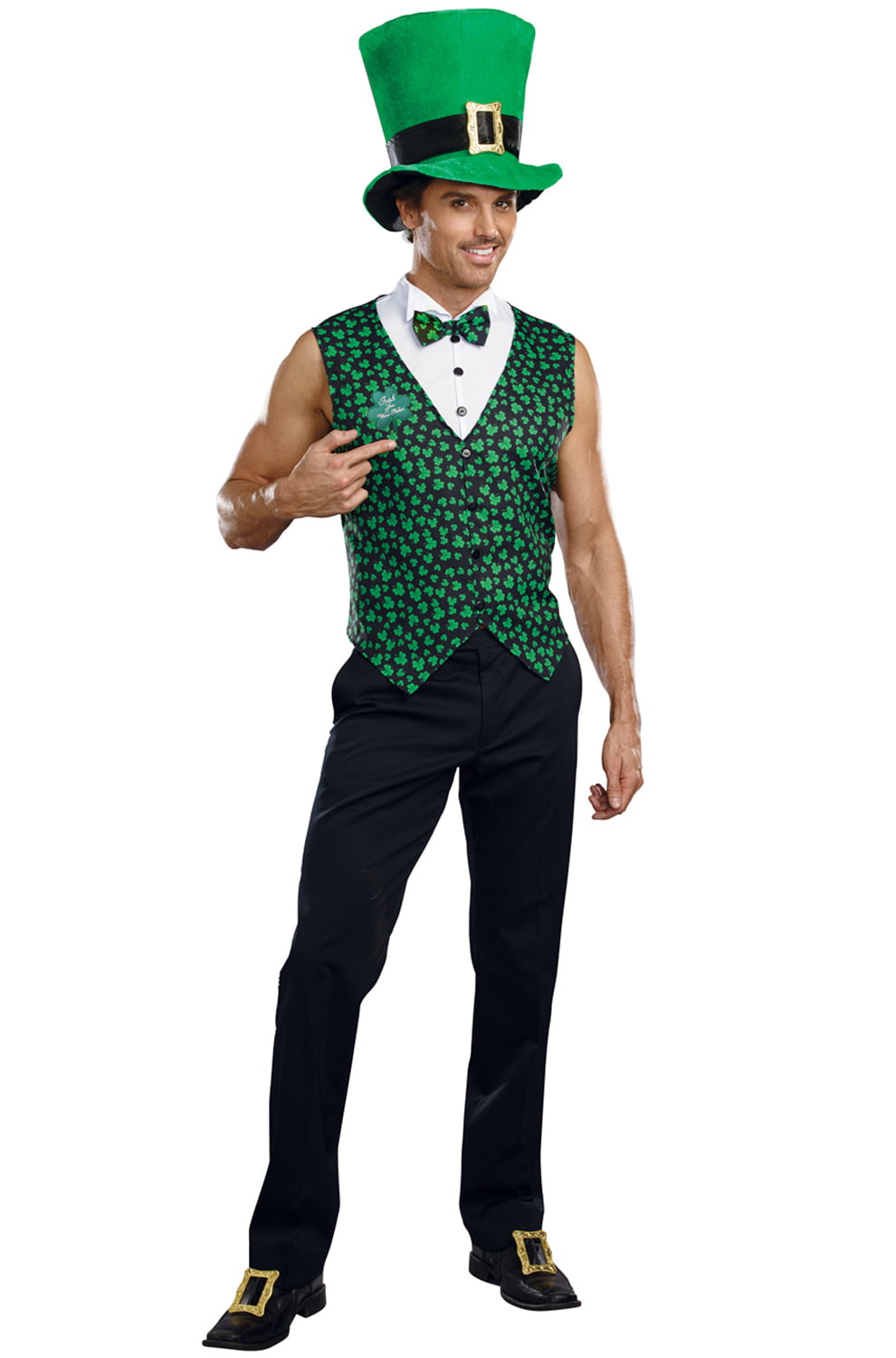 Irish Leprechaun Male Adult Costume - Walmart.com